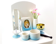 ペット用オリジナル仏具　写真立て付5点セット