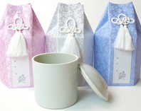 ペット骨壷・骨袋「パステル」2.3寸セット